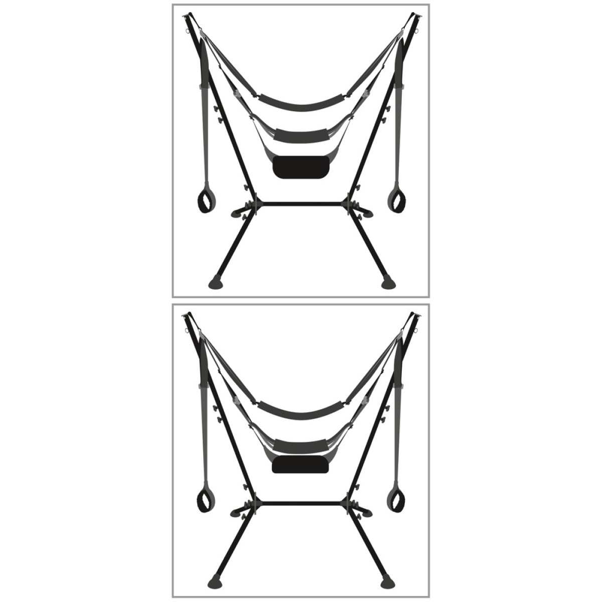 balancoire autoportante sex swing noire 13