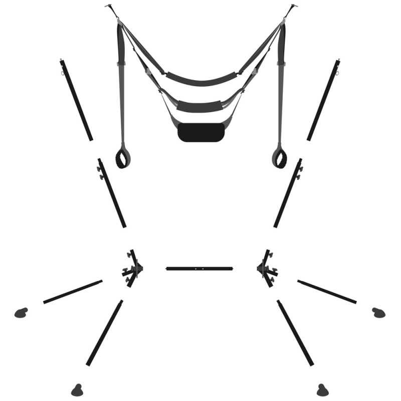 balancoire autoportante sex swing noire 14