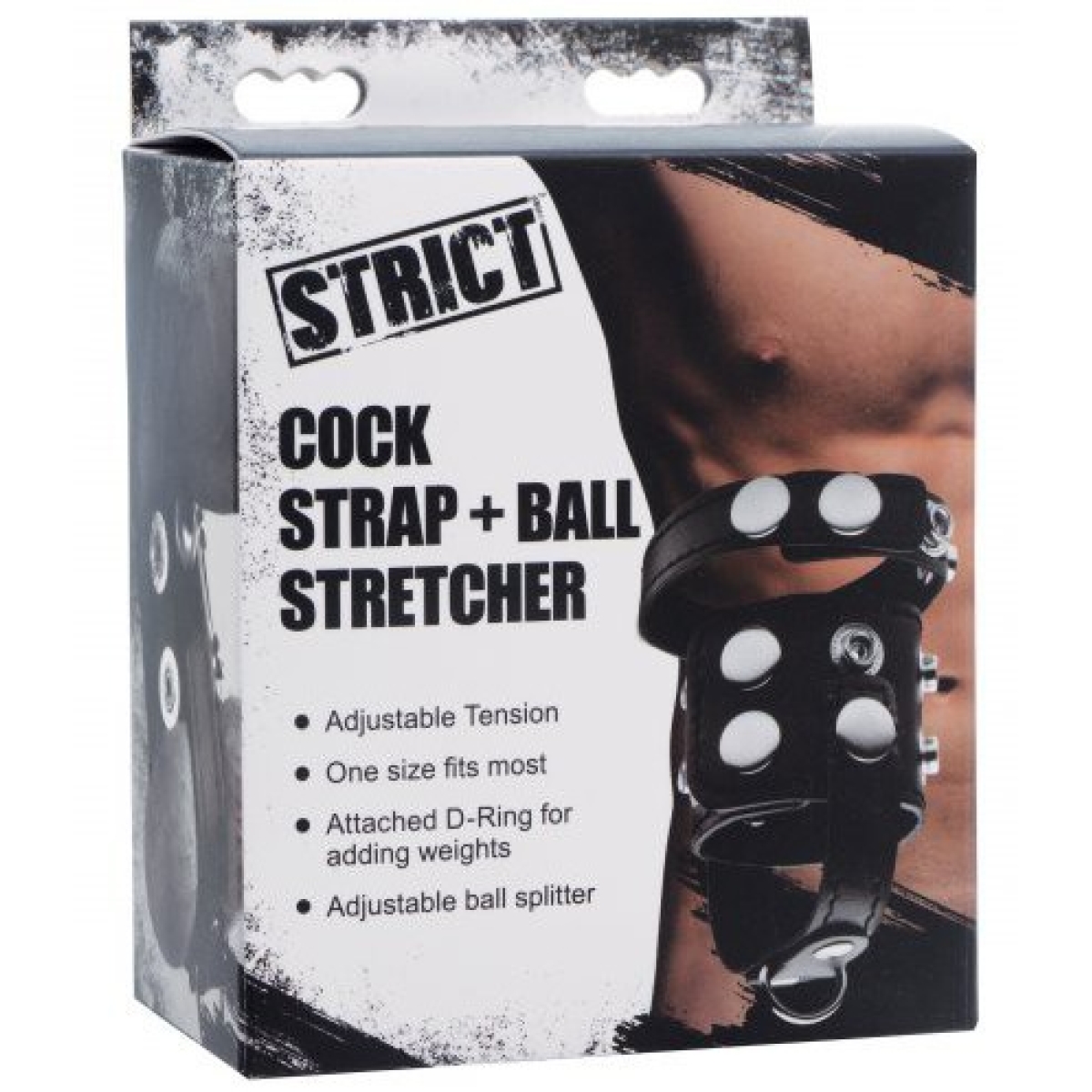 ballstretcher cock strap noir 1