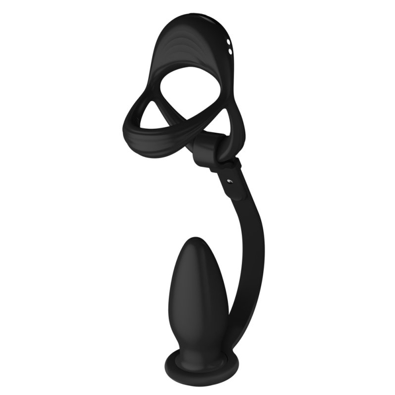 ballstretcher-et-plug-ass-taper-75-x-32-cm-10-vibrations ballstretcher et plug ass taper 75 x 32 cm 10 vibrations