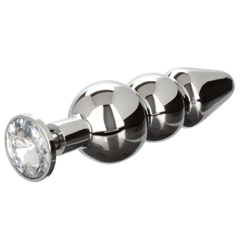 ballstretcher et plug bijou en metal beaded star fucker 8 x 27cm 11