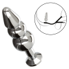 ballstretcher et plug bijou en metal beaded star fucker 8 x 27cm 2