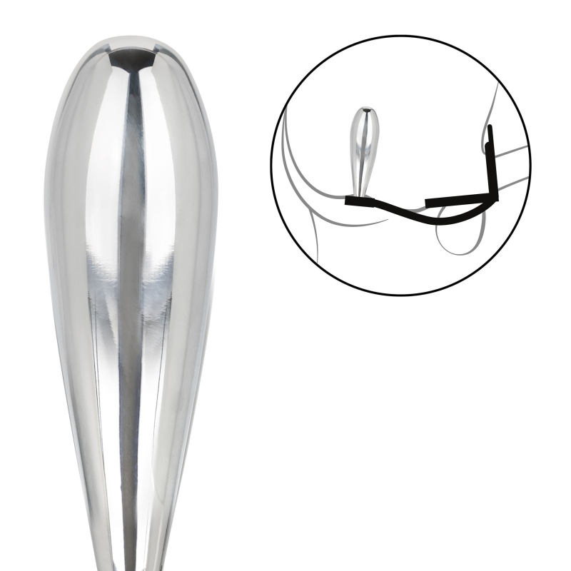 ballstretcher et plug bijou en metal glider star fucker 9 x 28cm 3