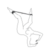barre ajustable en metal avec menottes 5