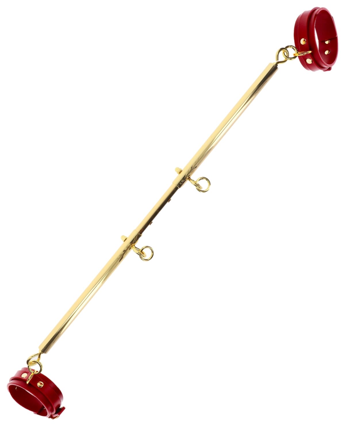 barre avec menottes de chevilles spreader taboom dore rouge