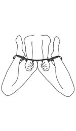 barre de bondage avec 4 menottes 4