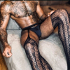 bas effet porte jarretelles erotic panty noirs