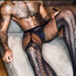 bas effet porte jarretelles erotic panty noirs