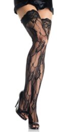 bas en dentelle roce noirs