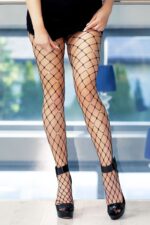 bas resille avec strass alfreda noirs