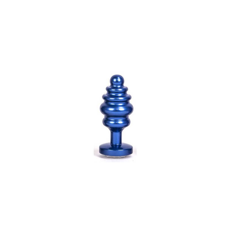 bijou anal alloy 65 x 3 cm bleu 1