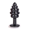 bijou anal alloy 65 x 3 cm noir 1
