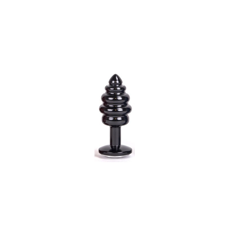 bijou anal alloy 65 x 3 cm noir 1