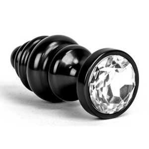 bijou anal alloy 65 x 3 cm noir