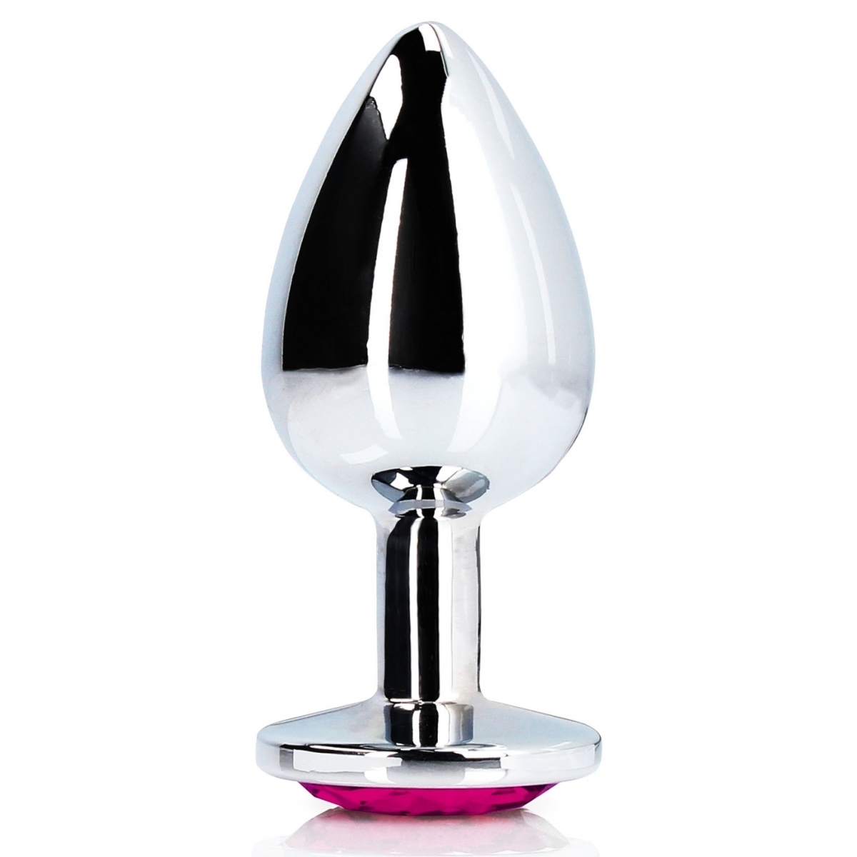 bijou anal heart gem l 8 x 4cm argente rose 2