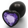bijou anal heart gem l 8 x 4cm noir violet 2