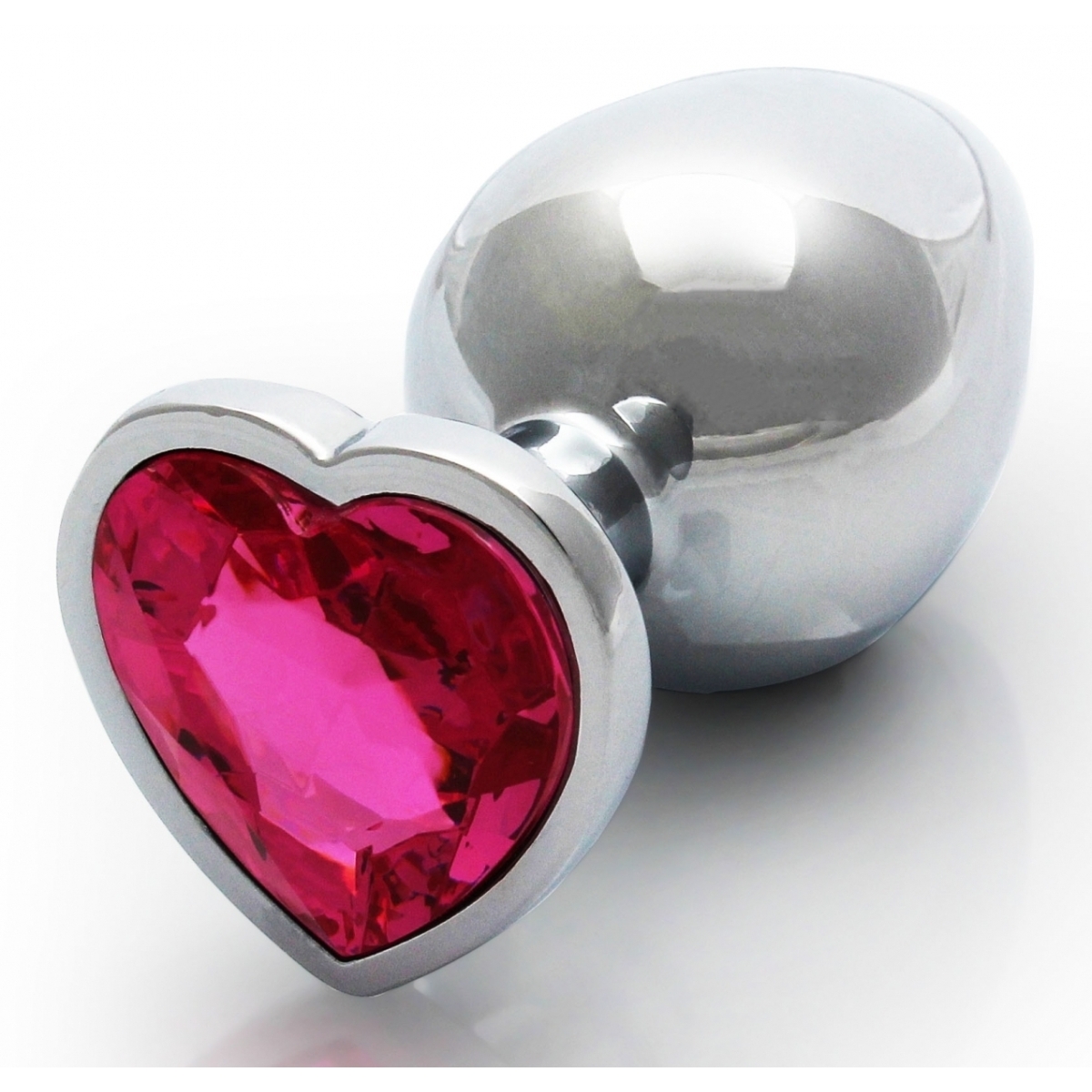 bijou anal heart gem m 7 x 33cm argente rose