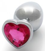 bijou anal heart gem m 7 x 33cm argente rose 4