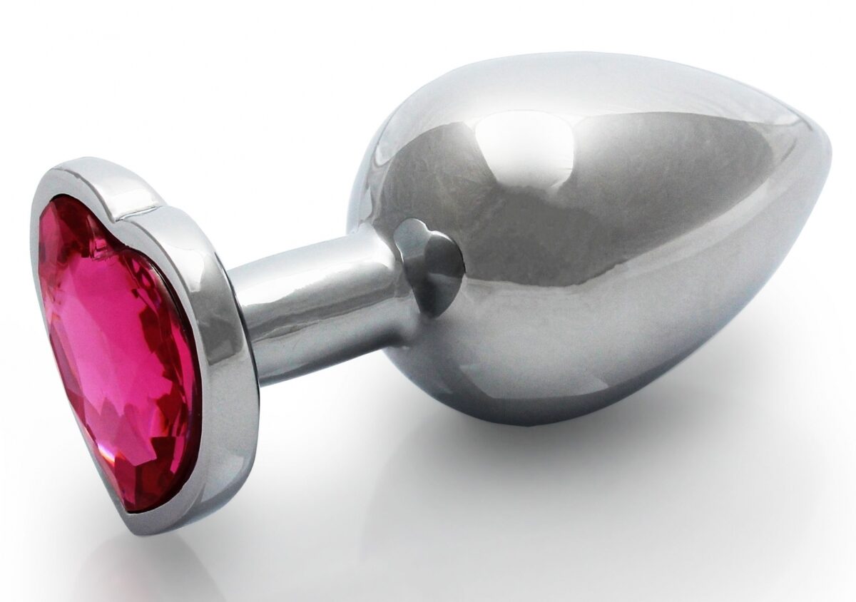 bijou anal heart gem m 7 x 33cm argente rose 5