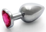 bijou anal heart gem m 7 x 33cm argente rose 5