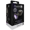 bijou anal heart gem m 7 x 33cm noir violet 1