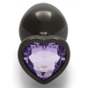 bijou anal heart gem m 7 x 33cm noir violet 3