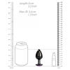 bijou anal heart gem m 7 x 33cm noir violet 4