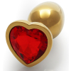 bijou anal heart gem s 6 x 26 cm dore rouge 2