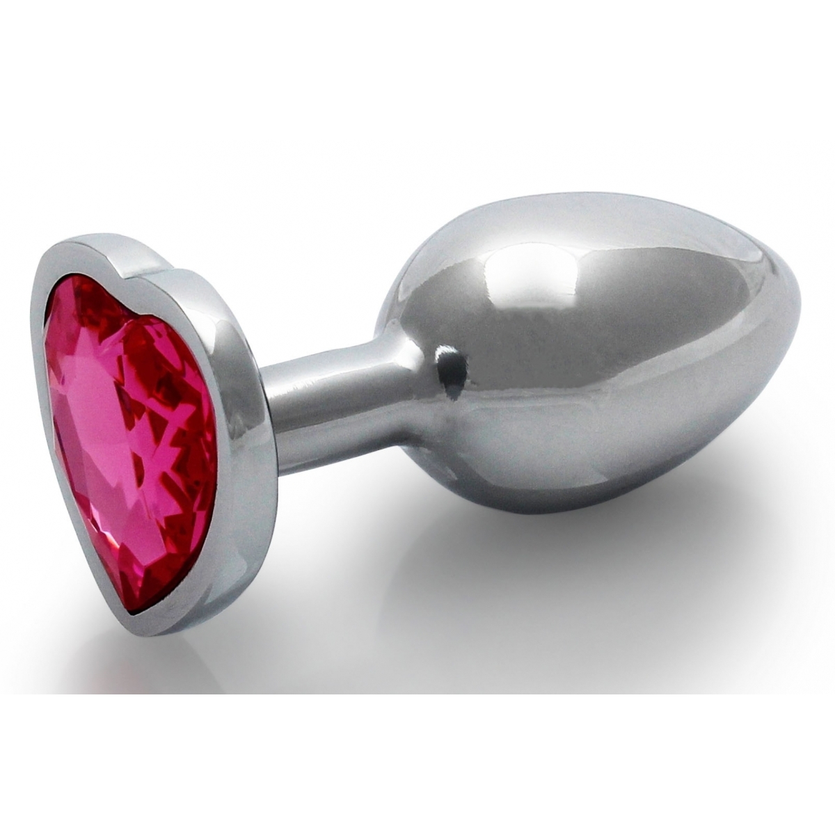 bijou anal heart gem s 6 x 26cm argente rose 3