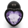bijou anal heart gem s 6 x 26cm noir violet 5