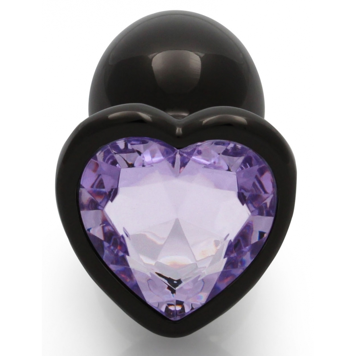 bijou anal heart gem s 6 x 26cm noir violet 5