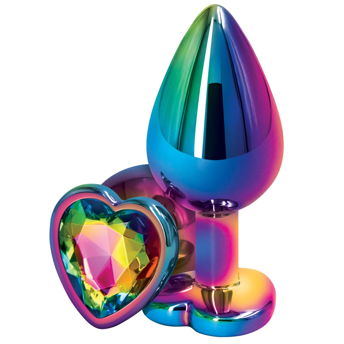 bijou anal heart rainbow m 7 x 35cm