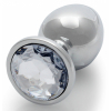 bijou-anal-round-gem-l-8-x-4cm-argente-transparent- bijou anal round gem l 8 x 4cm argente transparent 1 2