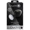 bijou anal round gem l 8 x 4cm noir transparent 5