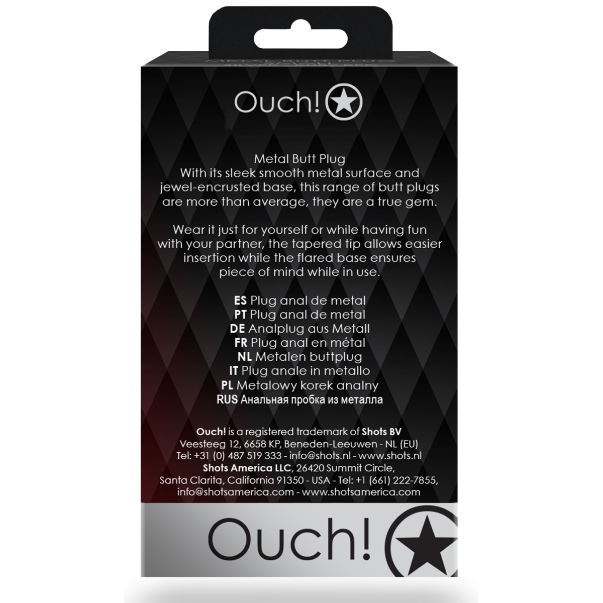 bijou anal round gem m 7 x 33 cm argente rouge 5