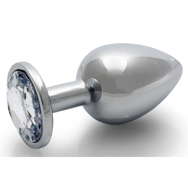 bijou-anal-round-gem-m-7-x-33-cm-argente-transparent bijou anal round gem m 7 x 33 cm argente transparent
