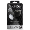 bijou anal round gem m 7 x 33 cm noir transparent 1