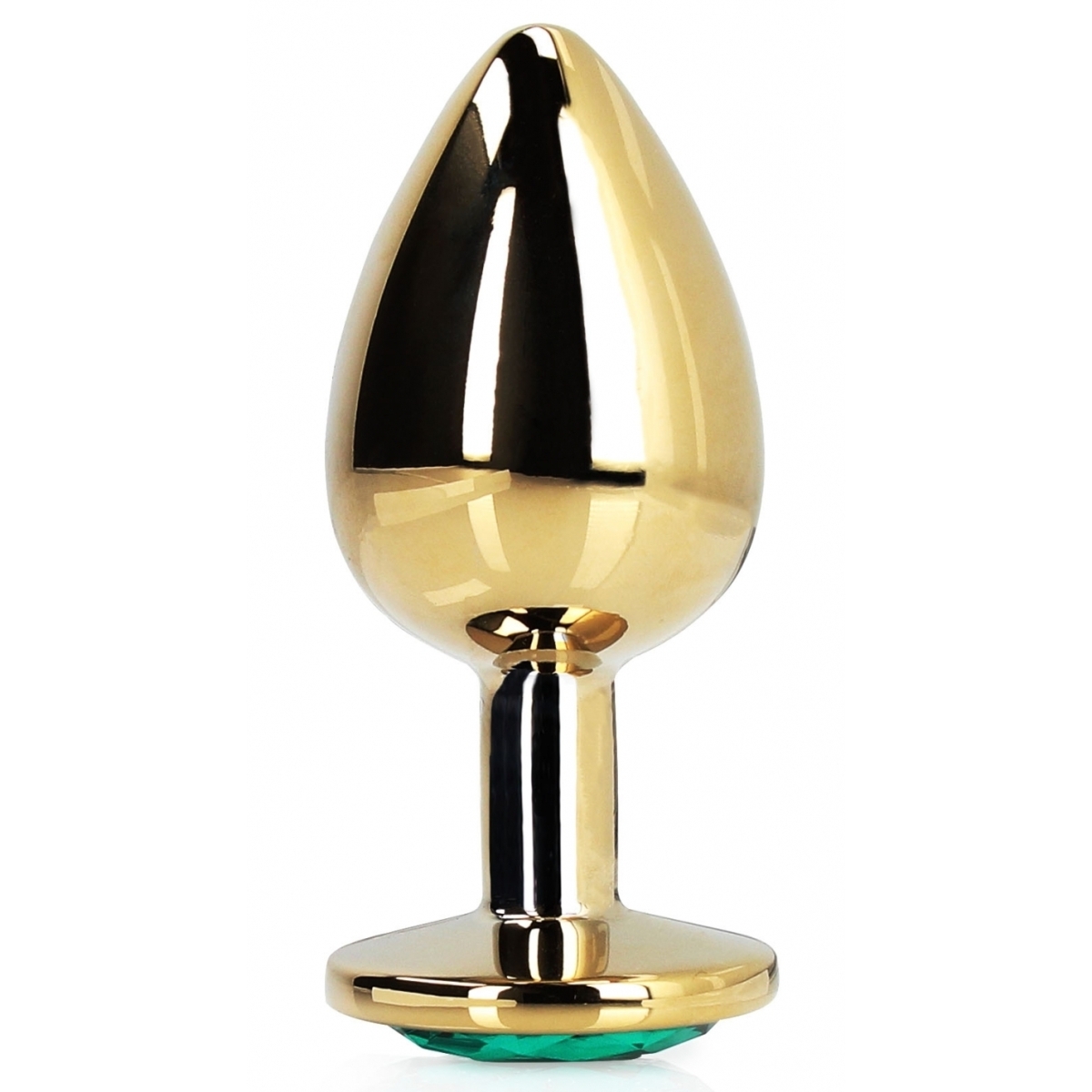 bijou anal round gem m 7 x 33cm dore vert 3