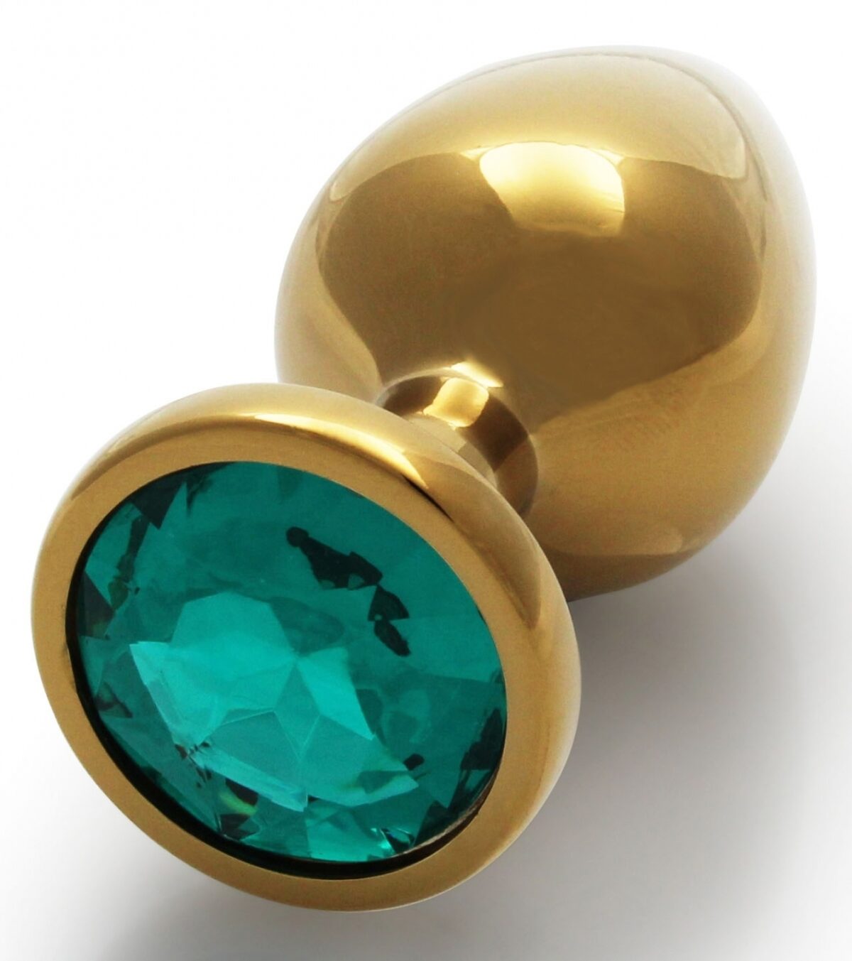bijou anal round gem m 7 x 33cm dore vert 4