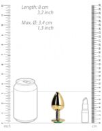 bijou anal round gem m 7 x 33cm dore vert 5