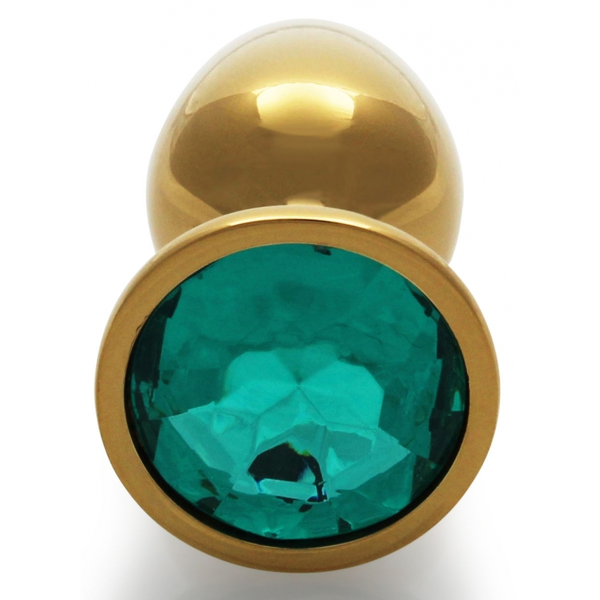 bijou anal round gem s 6 x 26 cm dore vert 2