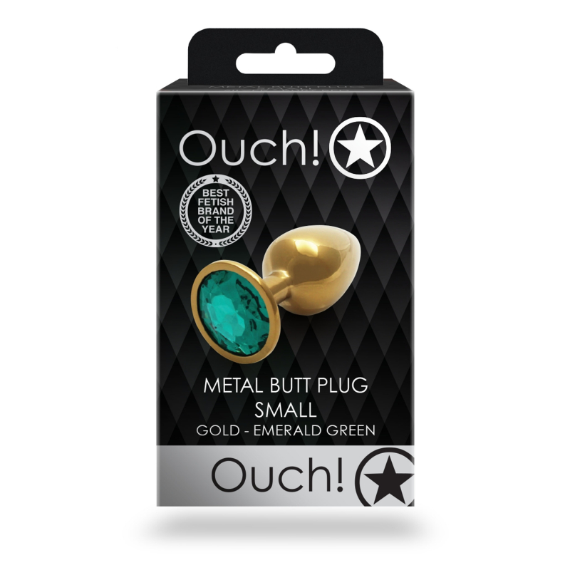 bijou anal round gem s 6 x 26 cm dore vert 5