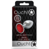 bijou anal round gem s 6 x 26cm argente rouge 1