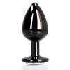 bijou anal round gem s 6 x 26cm noir transparent 2