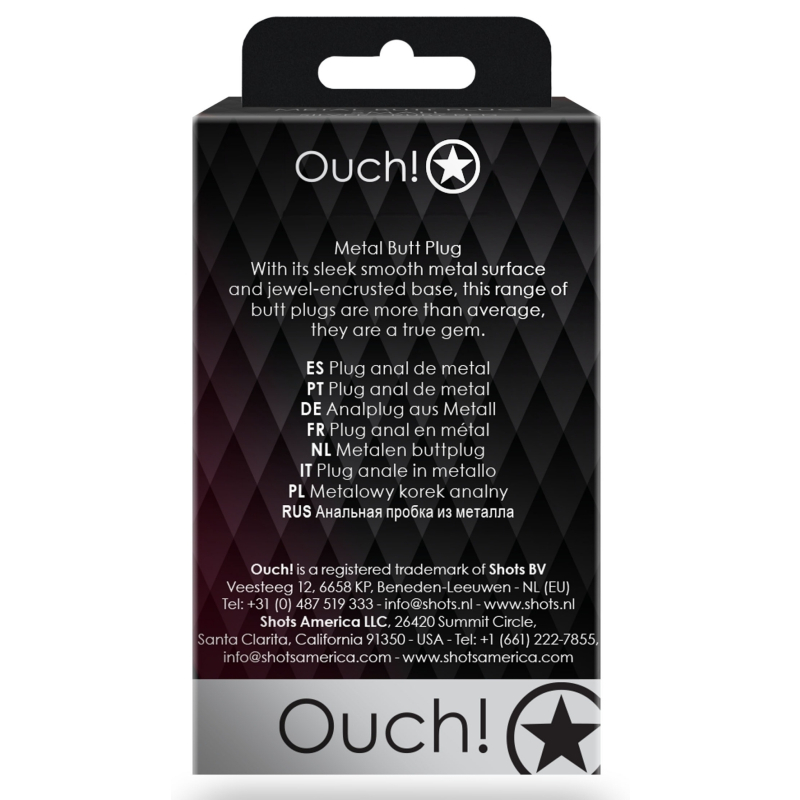 bijou anal round gem s 6 x 26cm noir transparent 5