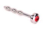 bijou d uretre jewelled 7cm x 8mm rouge