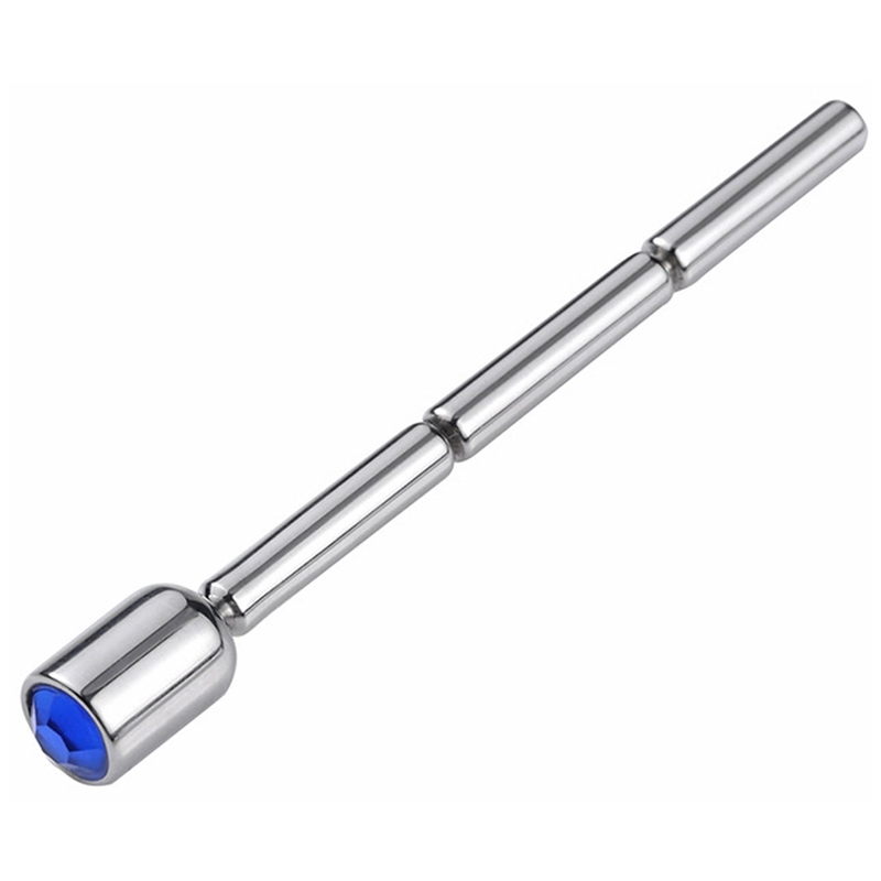 bijou d uretre thin diamond 6cm diametre 4mm bleu 1