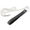 black leash with chain