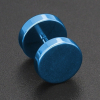 black screw stud earring for men blue