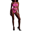 body a encolure grecque rose fluo scaled